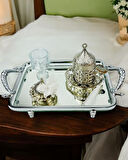  Passion Gümüş Şık Söz Tepsisi ve Nişan Tepsisi