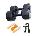 6 Kg Dambıl X2 Adet= 12 Kg  SAYAÇLI AYARLANABİLİR EL YAYI + SAYAÇLI ATLAMA İPİ