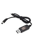 5V-12V usb to  Dc 5.5x2.5mm Kablo  modem uydu alıcı şarj kablosu 