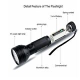 Uv Fener Led Ultraviyole Fener 51 Led Mor Uv Işık Lamba