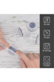 12 Adet ( 3cm-3,5cm ) Yarı Saydam Silikon Keçeli Sandalye Susturucu Sandalye Pabucu