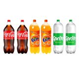 Coca-Cola Fanta Sprite 2,5 lt 6 lı Karma Paket