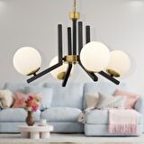 Morgan 4 Lü Eskitme Modern Yatak Odası Mutfak Oturma Odası Salon Avize 