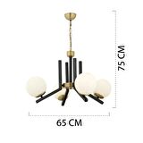 Morgan 4 Lü Eskitme Modern Yatak Odası Mutfak Oturma Odası Salon Avize 