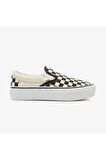 Classic Slip-On Platform Kadın Siyah - Bej Sneaker VN00018EBWW1