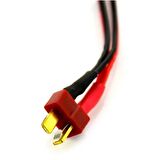 Deans T Plug Erkek Lipo Pil Şarj Kablosu 15cm 12AWG