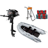 Suzuki 2.5 Hp Deniz Motoru + Admiral 250 Ahşap Tabanlı Bot