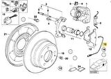 BMW E36 ARKA FREN BALATA SENSÖRÜ 34351181342