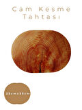 Cam Kesme Tahtası* Mutfak Tahtası Oval 25x35cm Ahşap Görünümlü