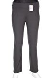 Barem Kadın Pensli Çelikli interlok Antrasit Pantolon