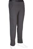 Barem Kadın Pensli Çelikli interlok Antrasit Pantolon