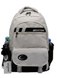 Su İtici Saten Kumaş Siyah Bej Büyük Boy Unisex Seyahat Okul ve Sırt Çantası / 34300