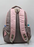 Su İtici Saten Kumaş Vizon Pudra Büyük Boy Unisex Seyahat Okul ve Sırt Çantası / 34300