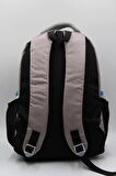Saten Su İtici Kumaş Vizon Siyah Büyük Boy Unisex Seyahat Okul ve Sırt Çantası / 3430
