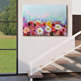 Güzel çiçekler Yağlıboya Görünüm Dekoratif Kanvas Duvar Tablo-3440