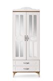 Sahra 2 Kapılı 2 Çekmeceli Gardrop Elbise Dolabı 80x48x210cm