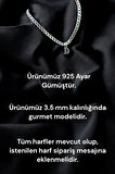 925 Ayar Gümüş 3.5 mm Gurmet Harfli Bileklik