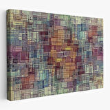 Soyut Yağlıboya Görünüm Dekoratif Kanvas Tablo-3446