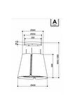 F45 Antrasit Ada Tipi Davlumbaz