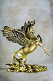 Özel Tasarım Pegasus At Gold Altın Heykel Biblo