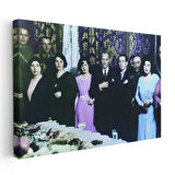 Atatürk ve Sosyal Yaşam - Seçkin Davette Kanvas Tablo