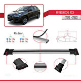 Mitsubishi ASX (GA) 2010-2022 Arası ile Uyumlu FLY Model Ara Atkı Tavan Barı Gri 2 Adet