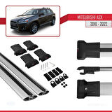 Mitsubishi ASX (GA) 2010-2022 Arası ile Uyumlu FLY Model Ara Atkı Tavan Barı Gri 2 Adet