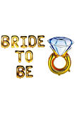 ÇITIPITISTORE YÜZÜKLÜ BRİDE TO BE GOLD SET BALON