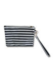 Kadın Dikey Zebra El Askılı Portföy Clutch Çanta