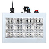 DJ PRO STAGE FULL BEYAZ 12 LED Lİ 20 WATT STROBE ÇAKAR IŞIK
