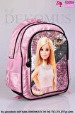 DEKOMUS İLE LİSANSLI BARBIE OKUL,KALEM VE BESLENME ÇANTASI SETİ