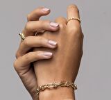 Kadın için Tifanny Serenay Model Gold Renk Çelik Üzeri Altın Kaplama 2 Yıl Garanti Belgeli