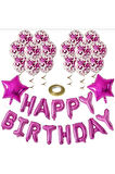 ŞEFFAF BALONLU HAPPY BIRTHDAY FOLYO BALON SET