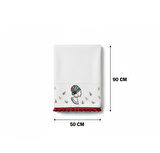 Afrika Etnik Desenli El Yüz Havlusu 50x90 (100%Pamuk)