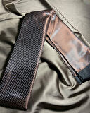 Erkek Lacivert Beyaz Çizgi Fosfor Saten İnce Kaşmir Dokulu Yumuşak Kışlık Yeni Nesil Fular Atkı