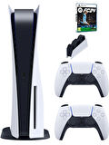Sony Playstation 5 Standart +2. Kol Dualsense + Şarj istasyonu + ps5 FC24 (İthalatçı Garantili)