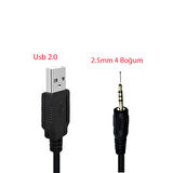 usb 2.0 to 2.5mm 4 boğum  Stereo 4 kutuplu şarj ve data kablosu 