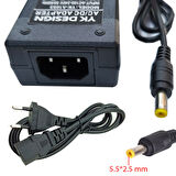 12V 7A  5.5*2.5mm Standart uç adaptör 12 volt 7 amper AC-DC Adaptör