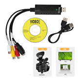 Usb 2.0 capture kart  audio video dönüştürücü eski video kasetlerini pc ye aktarma