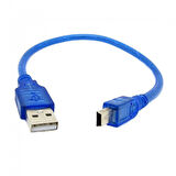 Mini usb kablo 5 pin mini usb mp3 player şarj ve data kablosu 50 cm