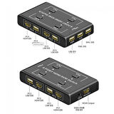 Hdmı kvm switch 4 port anahtarlı  hdmı kvm switch 4 giriş 1 çıkış
