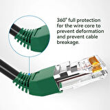 Rj45 cover plastik Koruyucu kılıf  yeşil 100 ad.