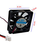 6cm 24v 2 pinli fan 6cm x 6cm x 1.5cm 2 pimli DC 24volt fan