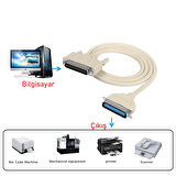 DB25 pin Lpt paralel port to CN36 Pin Dotmatrix yazıcı kablosu 3m
