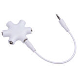 5 Port kulaklık çoklayıcı 3.5mm stereo 5in1 stereo çoklayıcı splitter