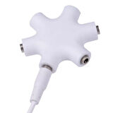 5 Port kulaklık çoklayıcı 3.5mm stereo 5in1 stereo çoklayıcı splitter