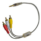 3.5mm stereo erkek to 3x rca erkek kablo 30cm