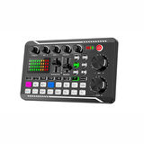 Monozone  Stüdyo Kayıt Canlı Yayın Ses Mikseri Bluetooth Şarjlı Ses Kartı Dj Mikrofon Bağlantılı