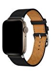 Megafox Apple Watch Seri 2/3/4/5/6/7/8/se Deri Kordon Hermes Strap Loop Kayış 38-40-41 Mm Uyumlu