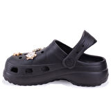 Dagoster DZA75-205 Siyah Taşlı Ortopedik Günlük Cross Spor Kadın Terlik